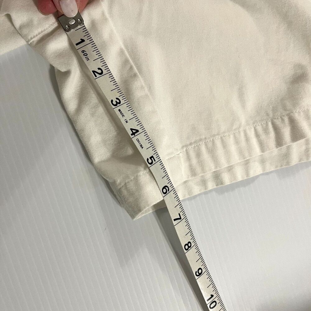 Lauren Ralph Lauren 100% Cotton White Shorts Sz 12 Women's Golf Casual Travel - Picture 8 of 8